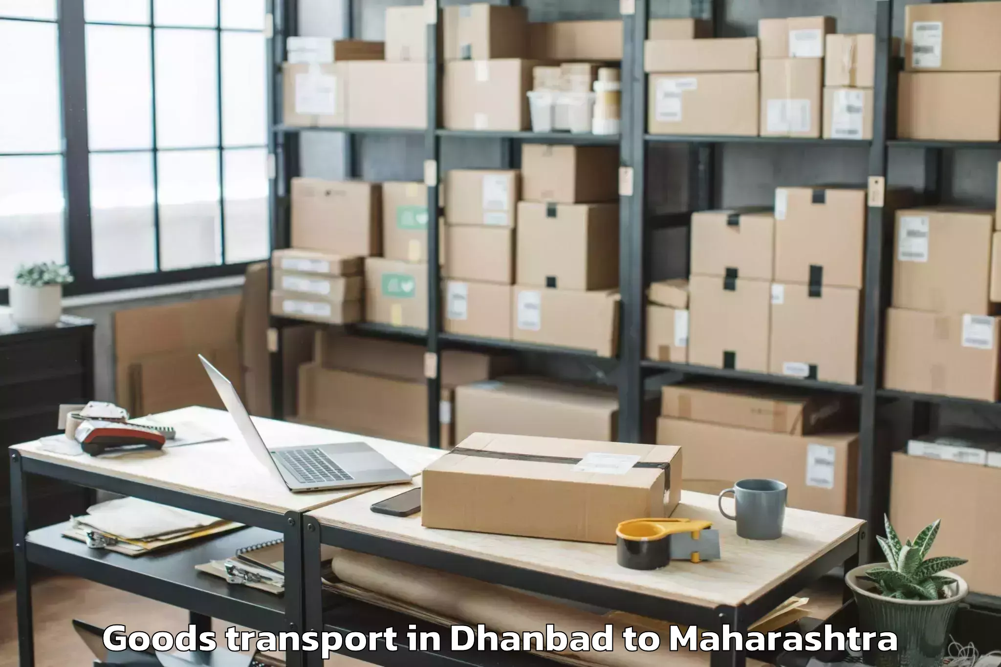 Affordable Dhanbad to Pusad Goods Transport